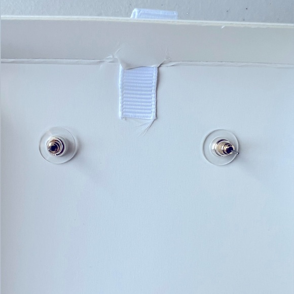 NWT Christian Siriano Gold Tone Round Rainbow Glass Stones Dangly Earrings - Picture 6 of 6